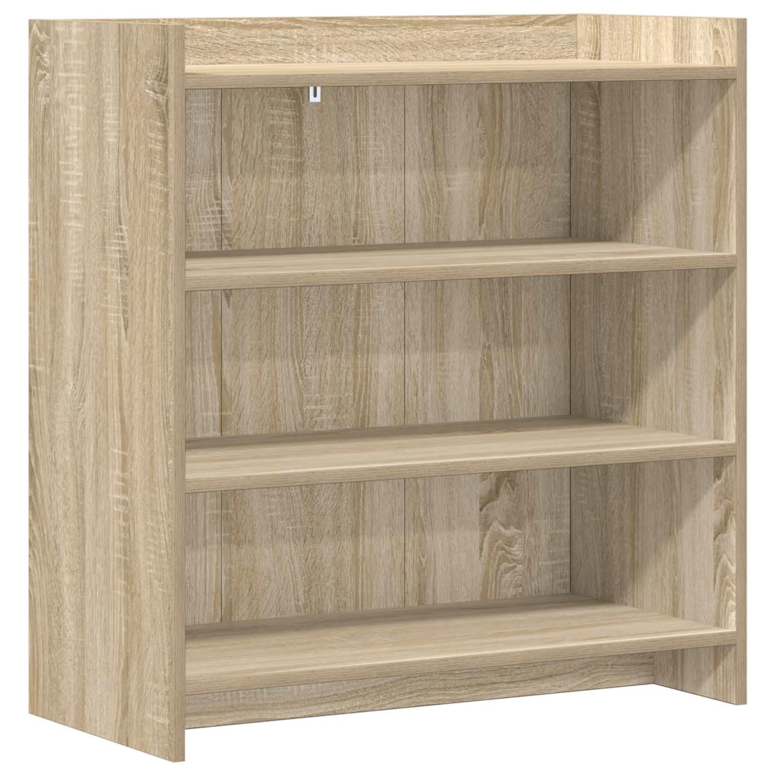 Générique Credenza in rovere Sonoma 75 x 36 x 80 cm Legno Ingenierie | 3 scomparti, scaffali, portaoggetti per stoviglie deco, facile da pulire, semplice da montare