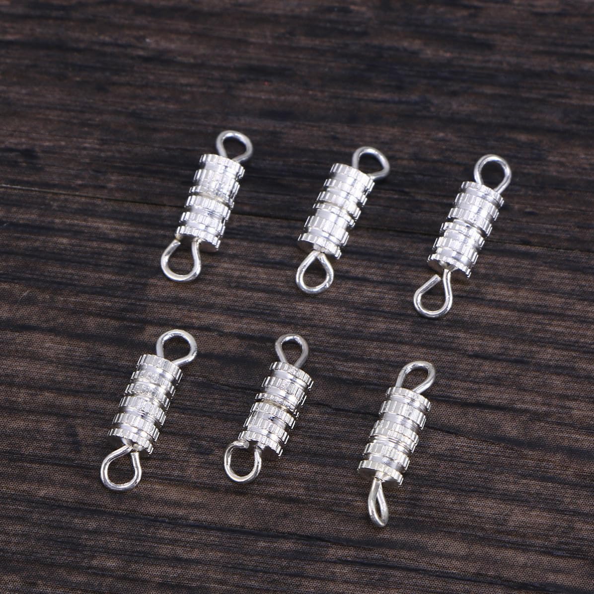 20 Pezzi Chiusura a Vite in Rame per Collane e Bracciali Anello Diviso e Bloccaggio di Sicurezza per Creazioni di Gioielli Fai da Te