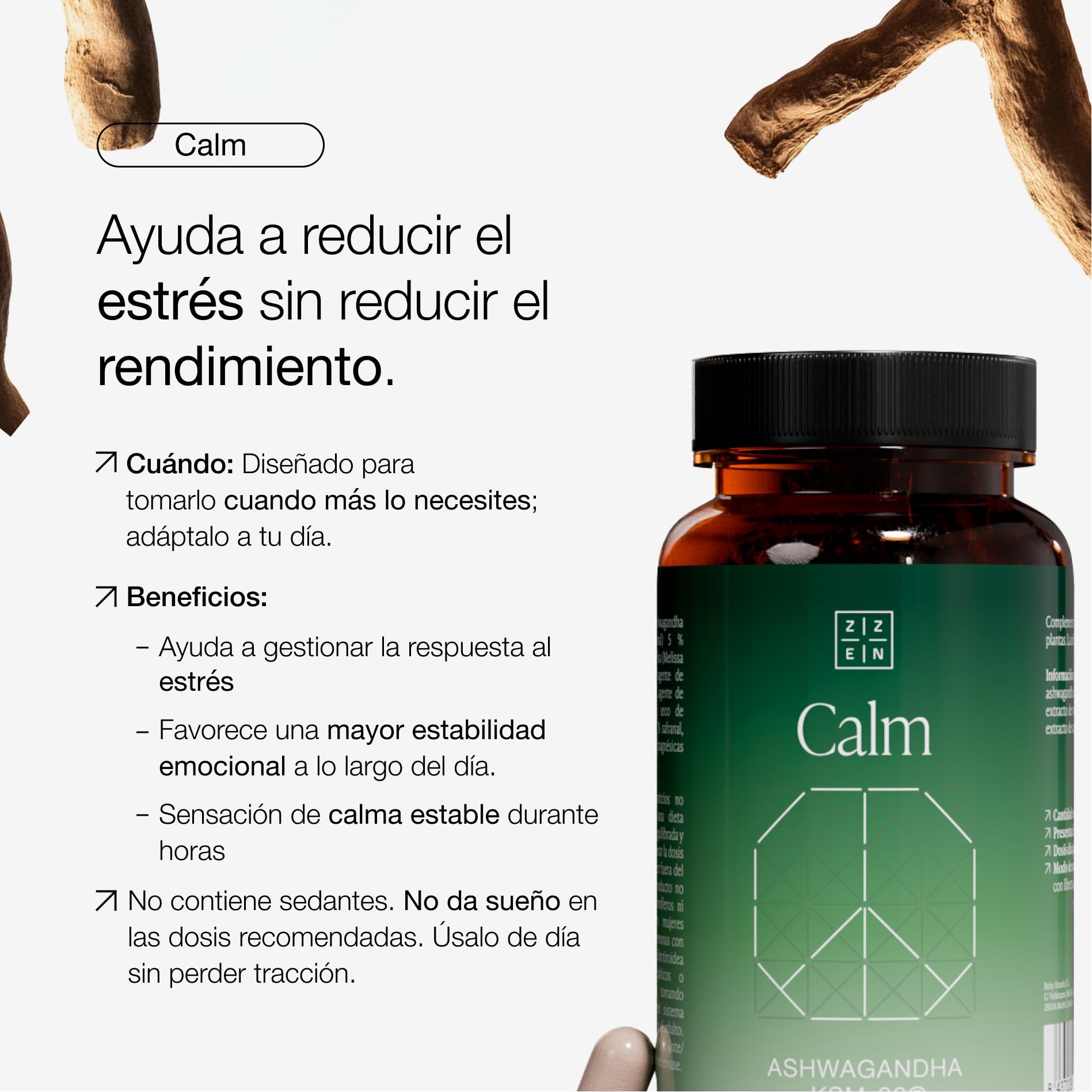 MODO ZZEN - Pack de 3 | Nootrópico para la Memoria, Energía y Concentración (FOCUS) + Ashwagandha KSM-66 para el Estrés (CALM) + Magnesio Bisglicinato y L-Triptófano para el Sueño Profundo (SLEEP)