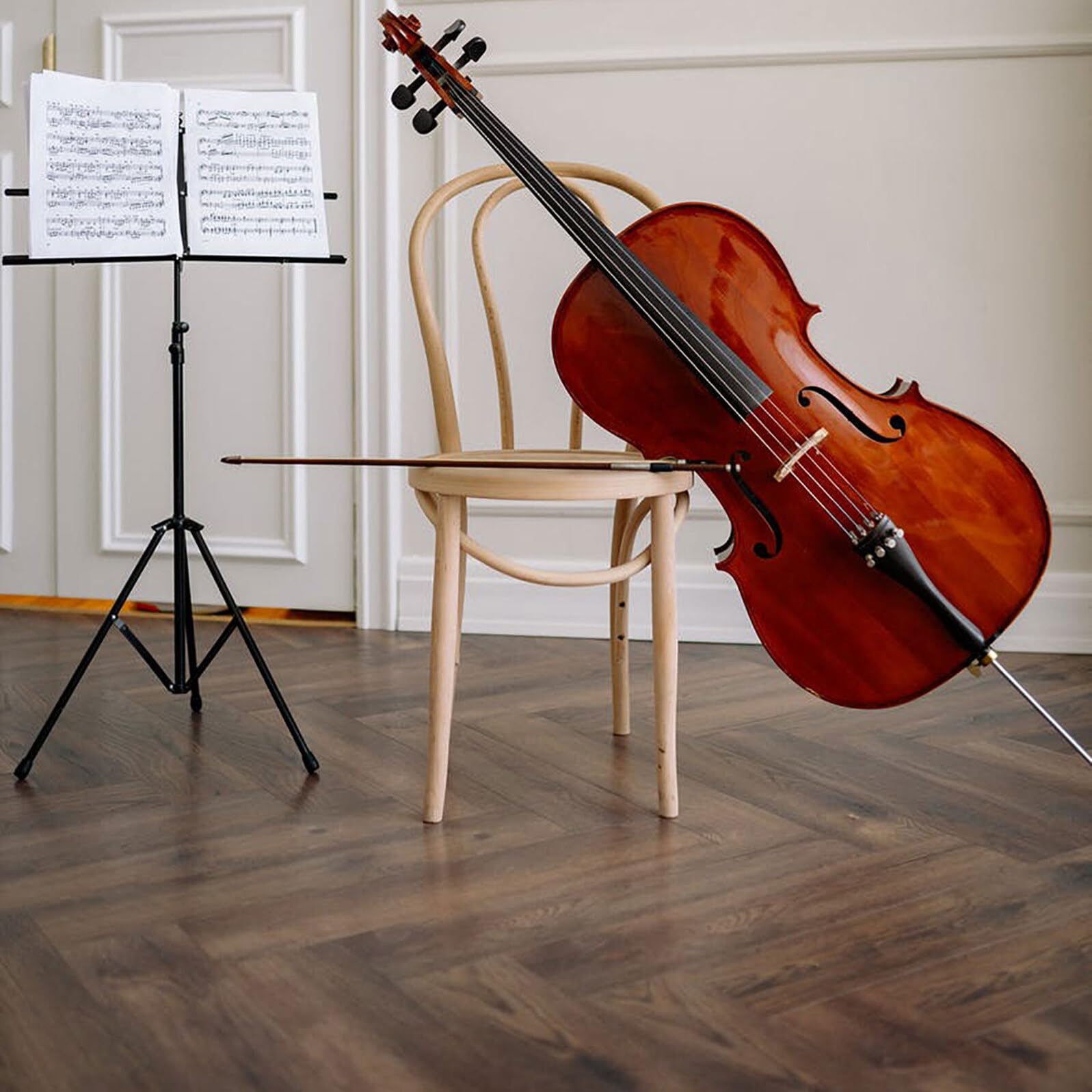 Atril para Partituras Musicales Ajustable de Suelo Trípode Retráctil, Soporte Plegable Portátil para Lectura de Libros A4, Multifuncional para Enseñanza y Uso Doméstico