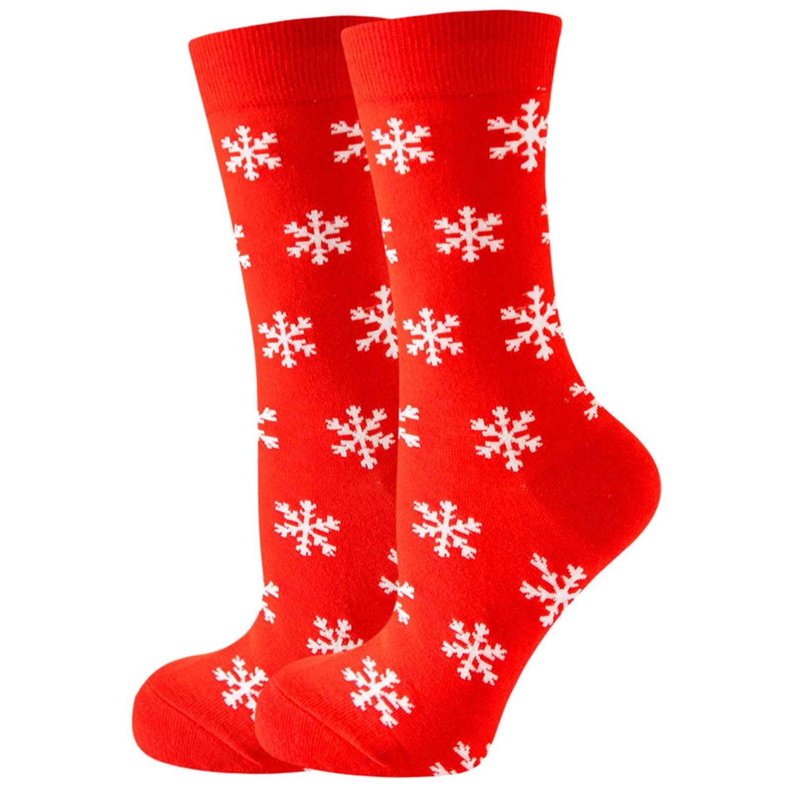 Générique Chaussettes Fantaisie Lot de 10 paires de chaussettes de sport unisexes chaudes et douces. Noir Rouge (B, One Size)
