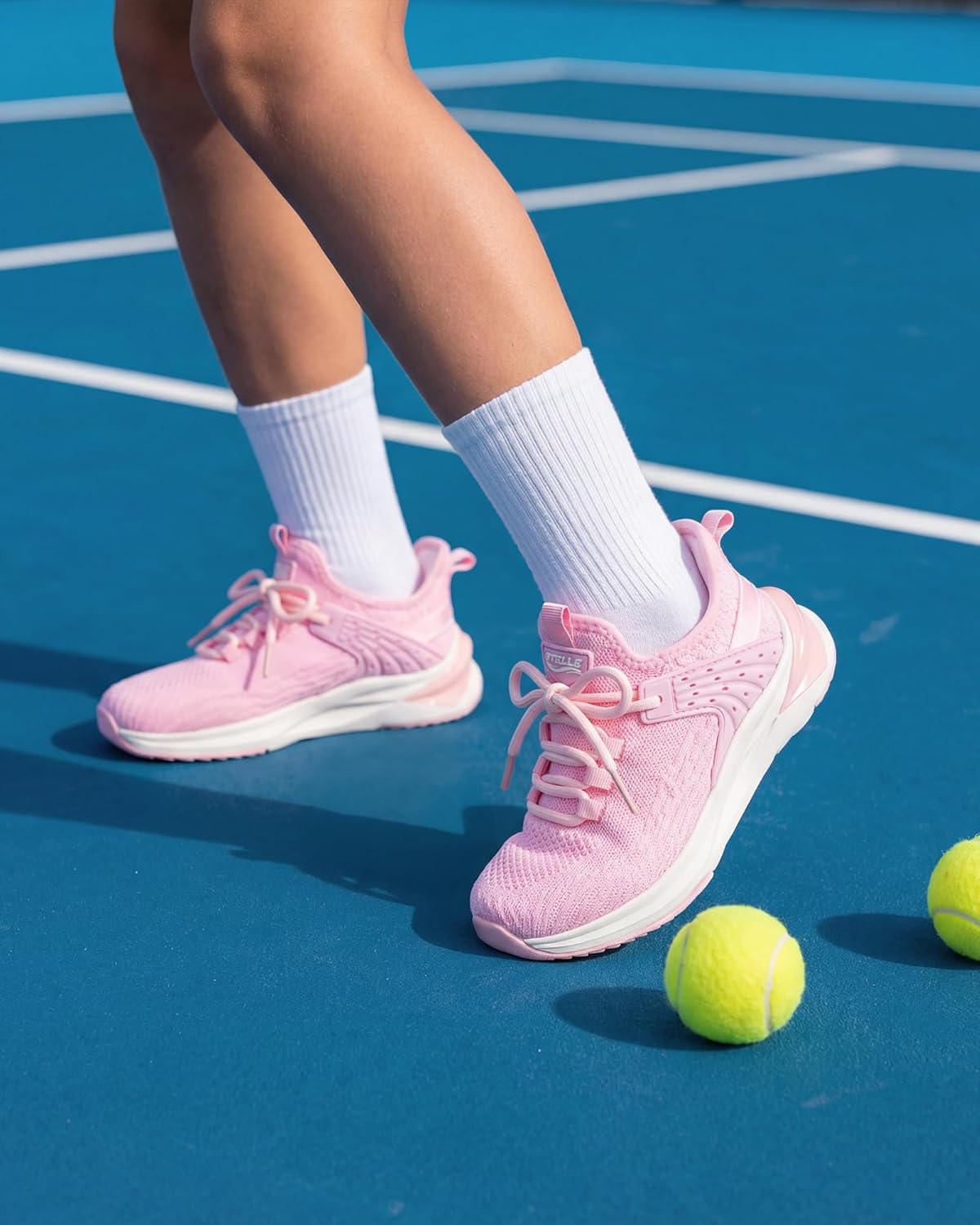 Stelle Girls Tennis Shoes Slip-on Kids Sneakers Lightweight Running Shoe Boys Walking Athletic Flats for Little/Big Kids - Image 2