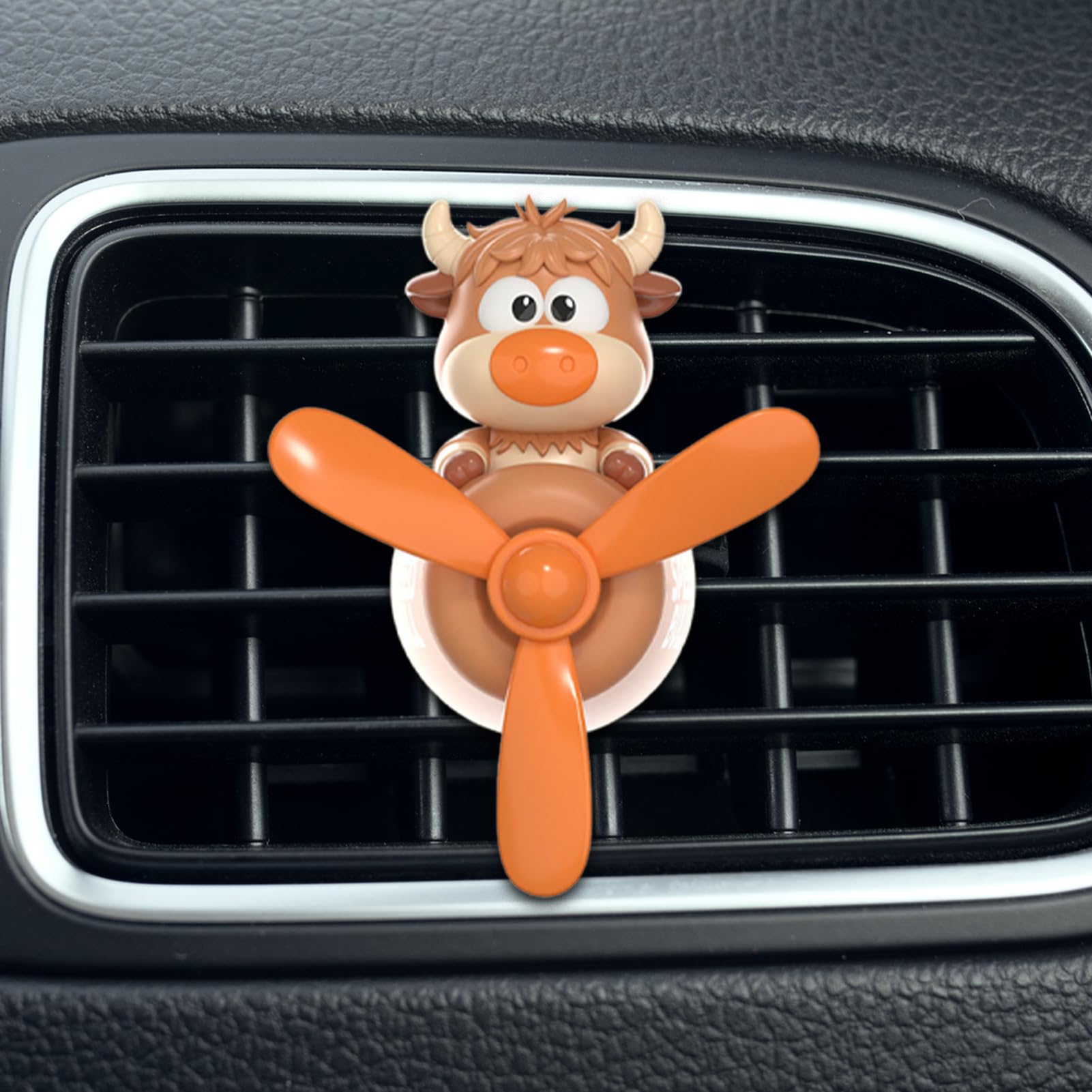 Profumatore Auto - Ornamento aromaterapia di lunga durata Cow Pilot | Diffusore a Clip per Bocchette Auto | per Rimozione Odori Rilassante Guida Viaggi Giornalieri SUV Camion