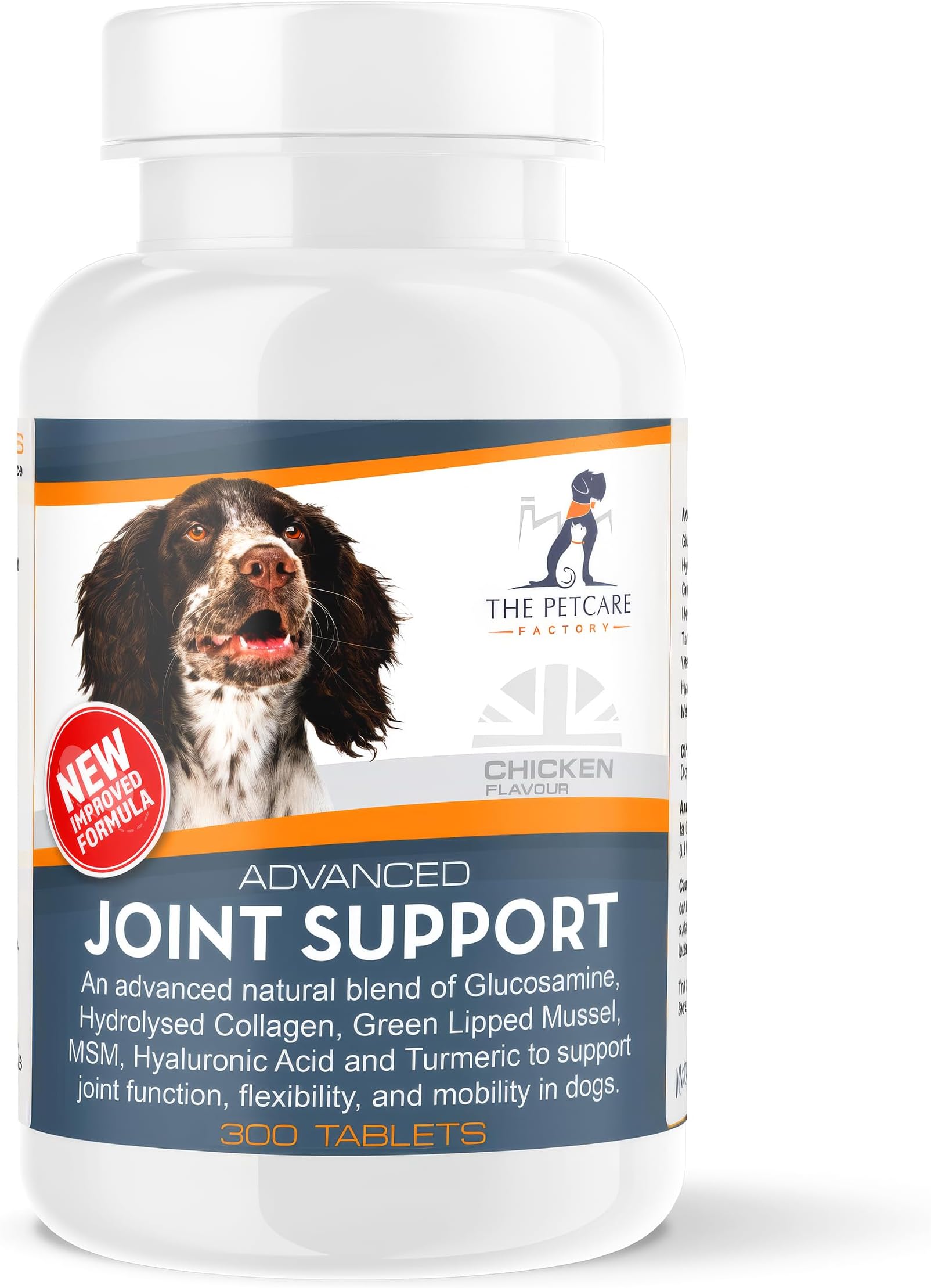 Advanced Joint Support Supplement For Dogs, With Powerful Active Ingredients To Help Naturally Support and Maintain Joint Health, Human Grade Quality, 300 Tablets, UK Manufactured