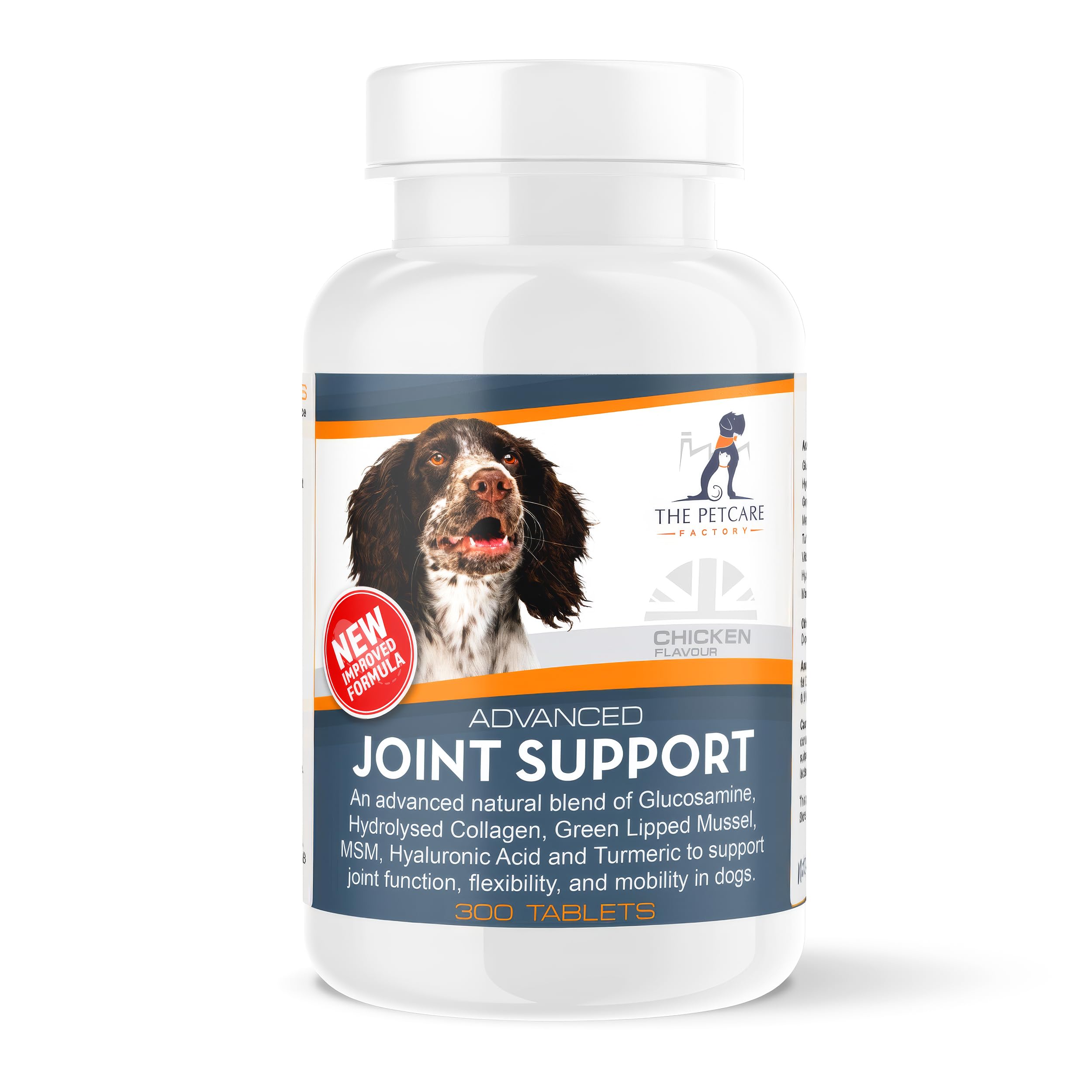 Advanced Joint Support Supplement For Dogs, With Powerful Active Ingredients To Help Naturally Support and Maintain Joint Health, Human Grade Quality, 300 Tablets, UK Manufactured