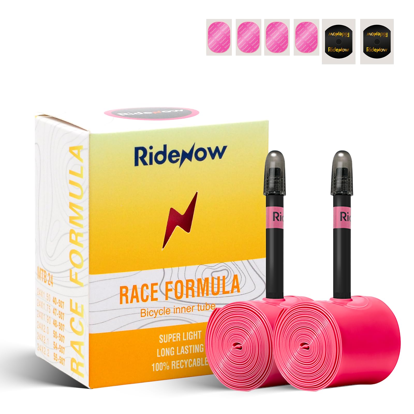 Amazon | RideNow 自転車チューブ 2本セット MTB用 24/26/27.5インチ