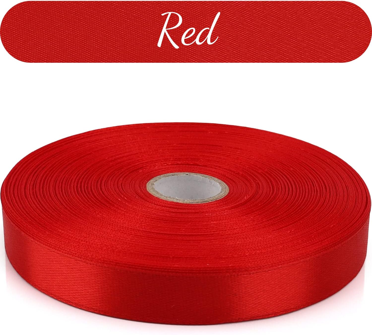 1/2 inch, Red Ribbon for Gift Wrapping 50 Yards Perfect Wedding Party Wreath Sewing DIY Hair Accessories Decoration Floral Hair Balloons Other Projects - Image 5