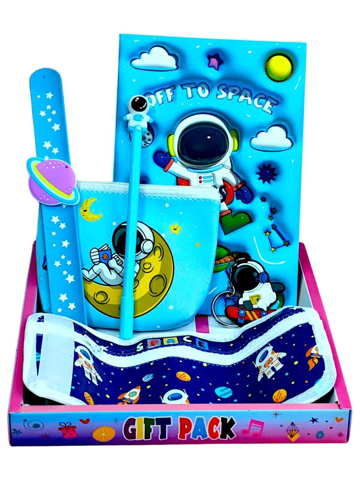 AMANVANI Space Stationery Set for Boys Blue Stationery Set for Boys/Girls Stationary Kit for Kids Birthday Return Gift for Kids Rakhi/Rakshabandhan Gifts Stationery Combo of 6 Items (B0DC5CKSBL) Amazon Price History, Amazon Price Tracker