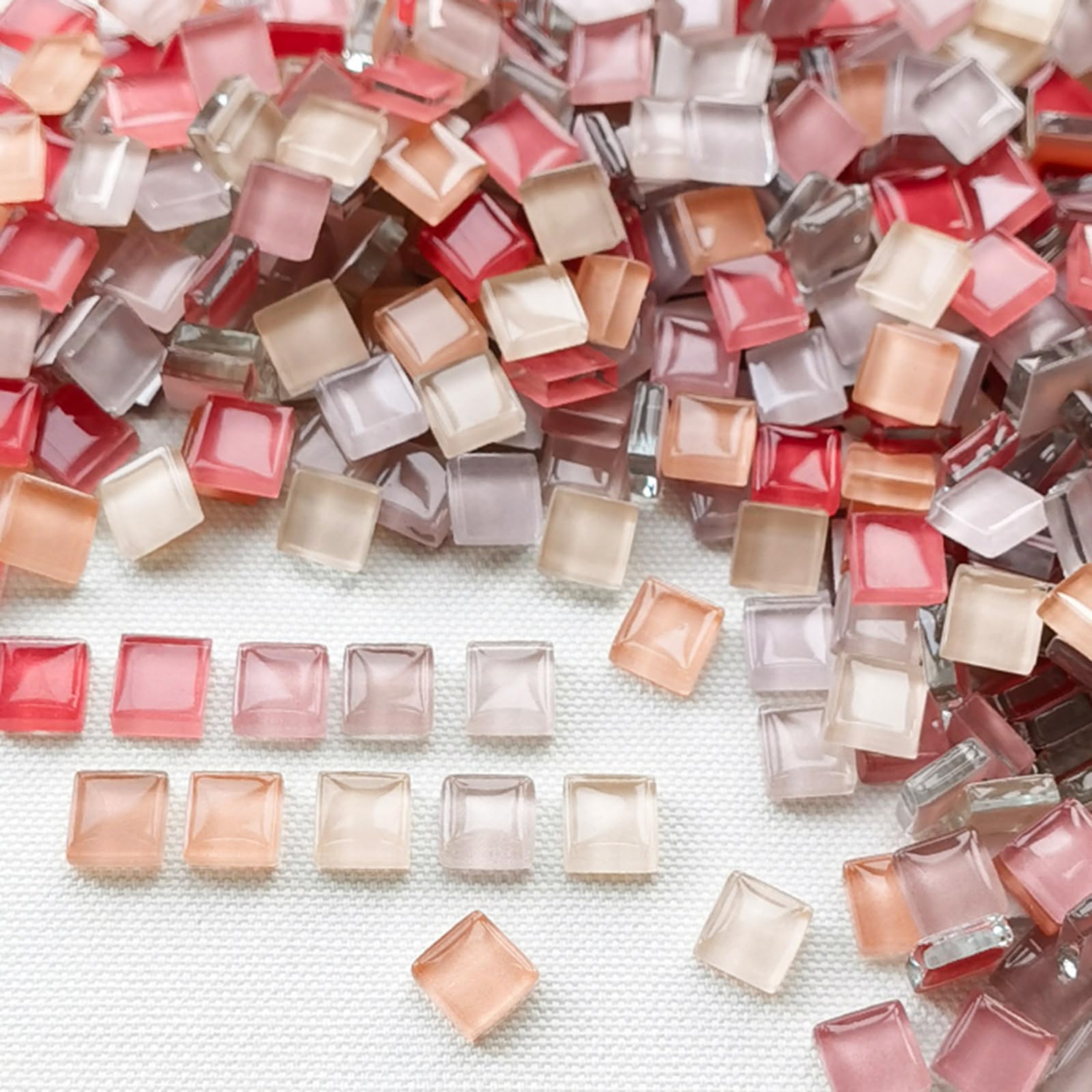 Mosaïque en verre rose 1kg pour crédence cuisine et salle de bain