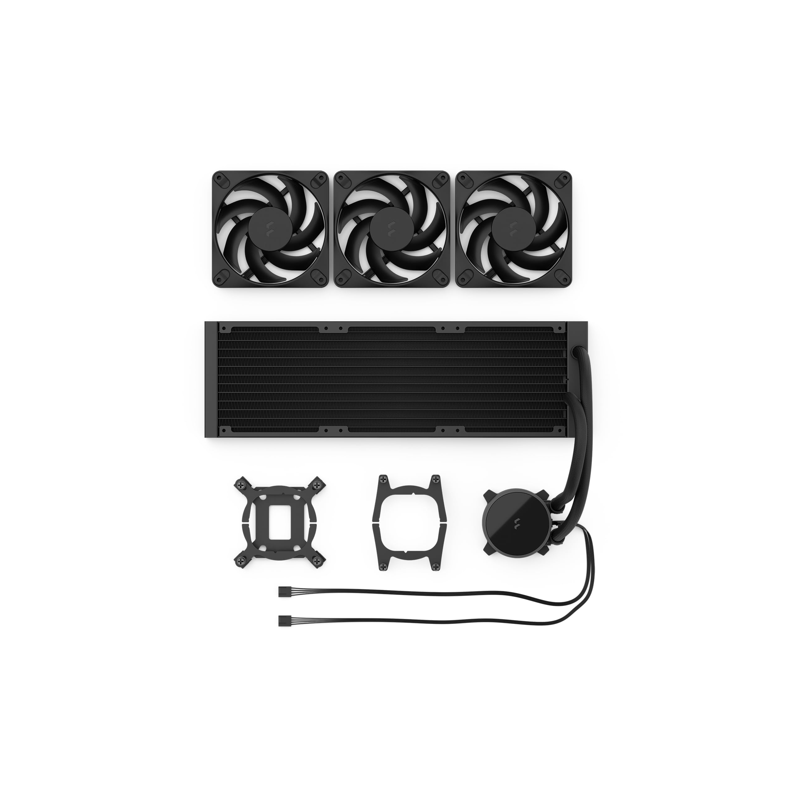 Fractal Design Radius 360, Black - Refrigeración líquida AIO