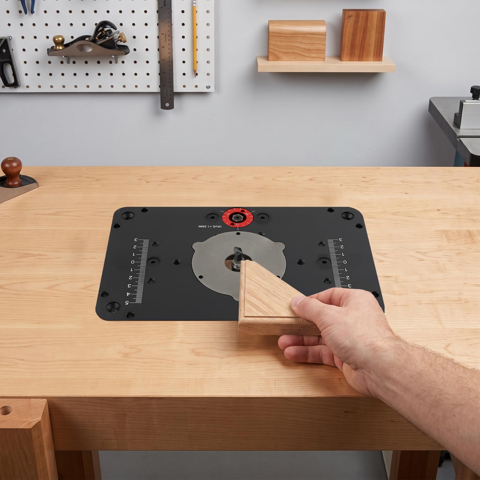 Regolazione dell'altezza Router Lifting 69 mm Dispositivo di sollevamento | Dispositivo di sollevamento per fresatrice da 69 mm, per fresatrice da tavolo, unità di sollevamento compatibile con piastre