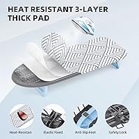 Vista 3 de Tabla de planchar pequeña, mini tabla de planchar plegable, tabla de planchar pequeña con cuerda para colgar, tablas de planchar portátiles