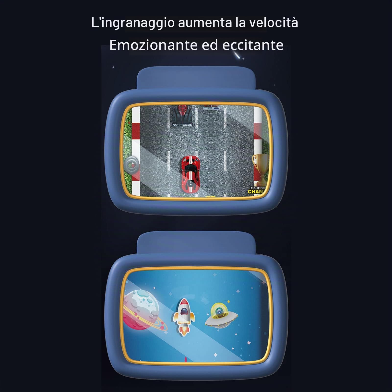 Keenso Giocattolo volante di guida, giocattolo volante auto per bambini (auto da corsa)