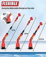 Vista 3 de Electric Spin Scrubber Compatible for Milwaukee 18V Battery(Battery NOT Included), 1000 RPM Battery Powered Scrubber with Adjustable Extension Arm &