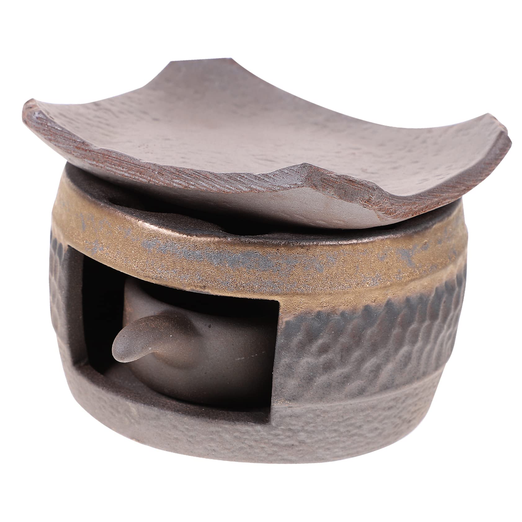 PRETYZOOM Versatile Tea Heater Stove Ceramic Teapot Warmer Tea Light Candle Holder for Tea Lovers