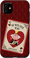 Vista 8 de iPhone 16 Disney Villains The Queen of Hearts Off With Their Heads - Carcasa roja