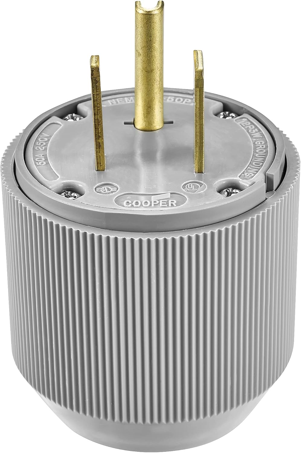 Eaton 5710N 50 Amp 250V 6-50 Industrial Power Plug & Connector, Gray