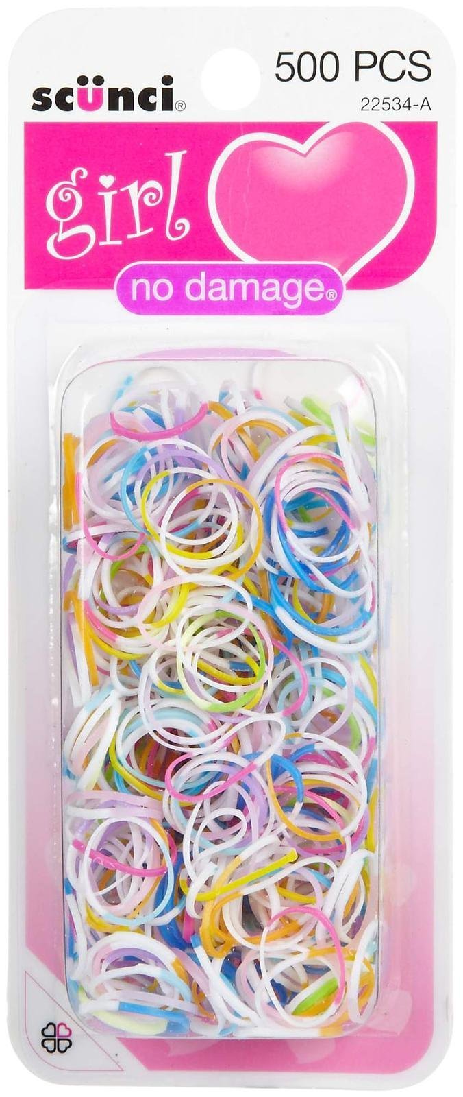 Scunci Girl Tone Polybands, 500 ct