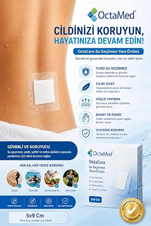 Esnek Steril (nonwoven) Yara Örtüsü 5cm*9cm - (50 Adet) | NEFES ALABİLEN MALZEME