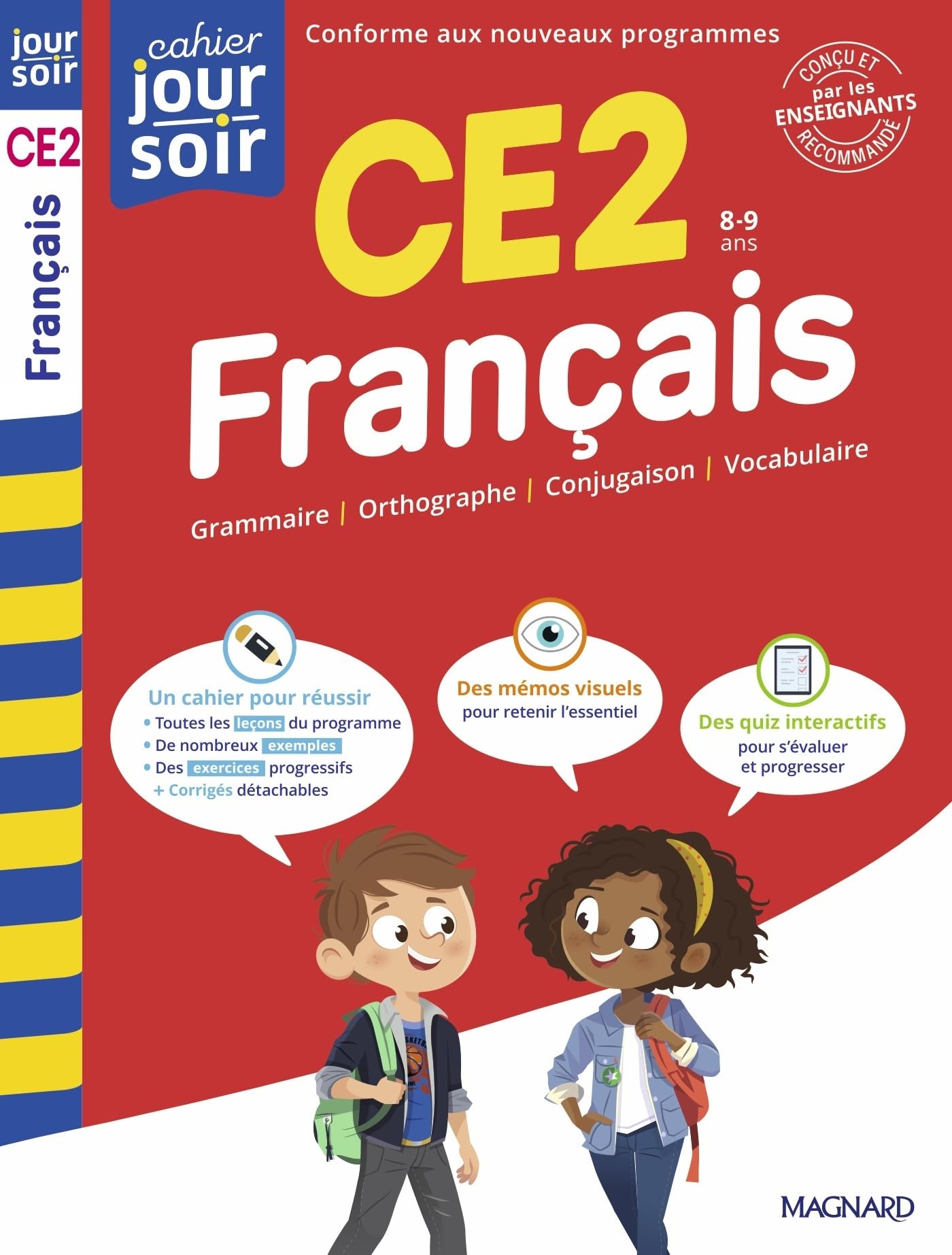 Français CE2 - Cahier Jour Soir: Conçu et recommandé par les enseignants