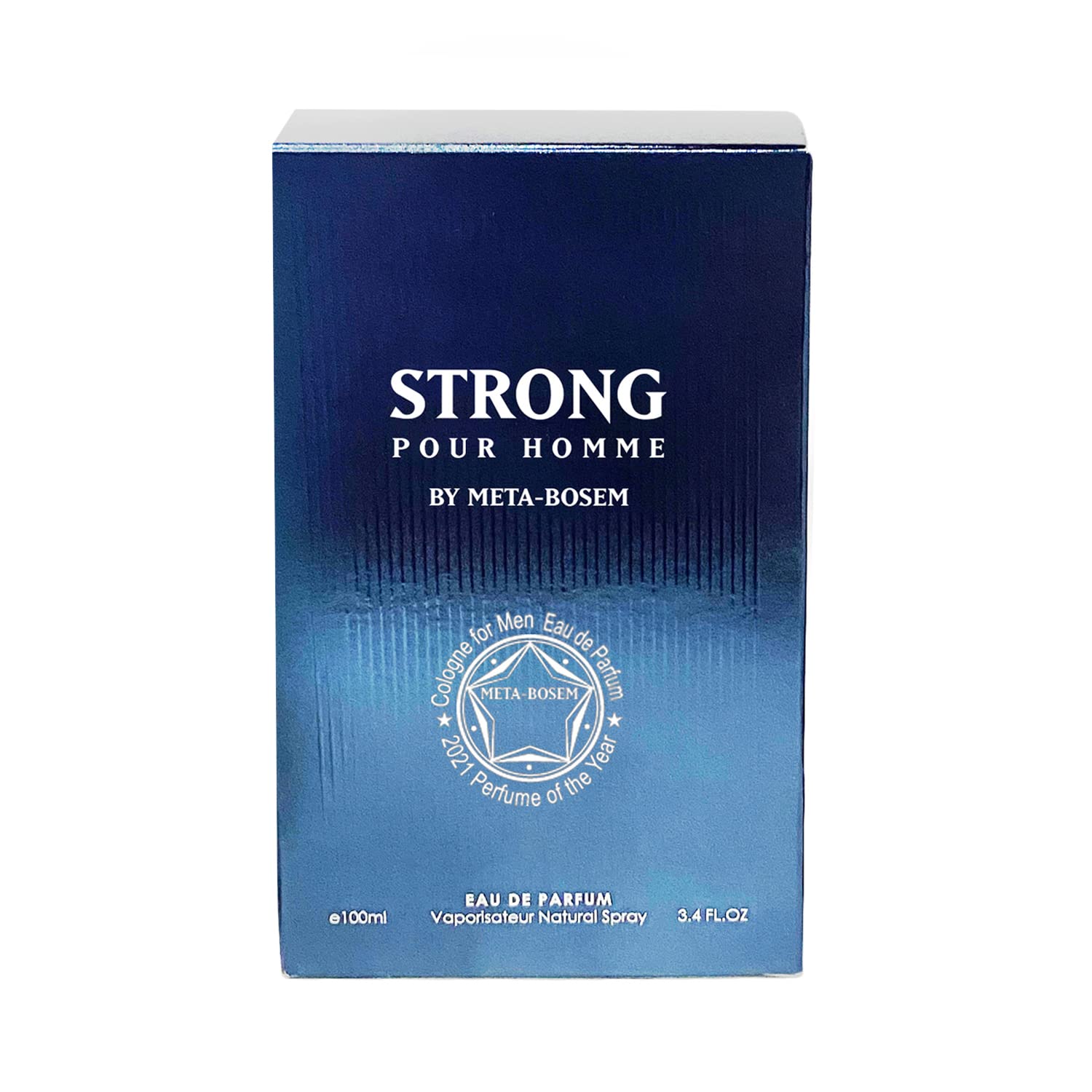 META-BOSEM Strong, Men's Cologne Eau de Parfum Natural Spray - Masculine and Woody Scents - Great Holiday Gift - for All Day Use - a Classic Bottle, 3 4 Fluid Ounce/100Ml