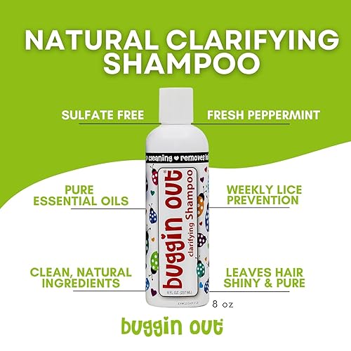 Miniatura 2 de Champú aclarante de 8 onzas  Limpieza profunda  Champú desintoxicante para tratamientos de piojos y acumulación en cabello y cuero cabelludo  Seguro