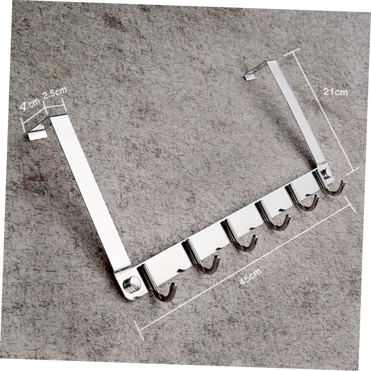 TEHAUX Door Hanger Stainless Steel Organizer Space-Saver Wall-Mounted for Towels Cloths Hats Boys and Girls' Coats