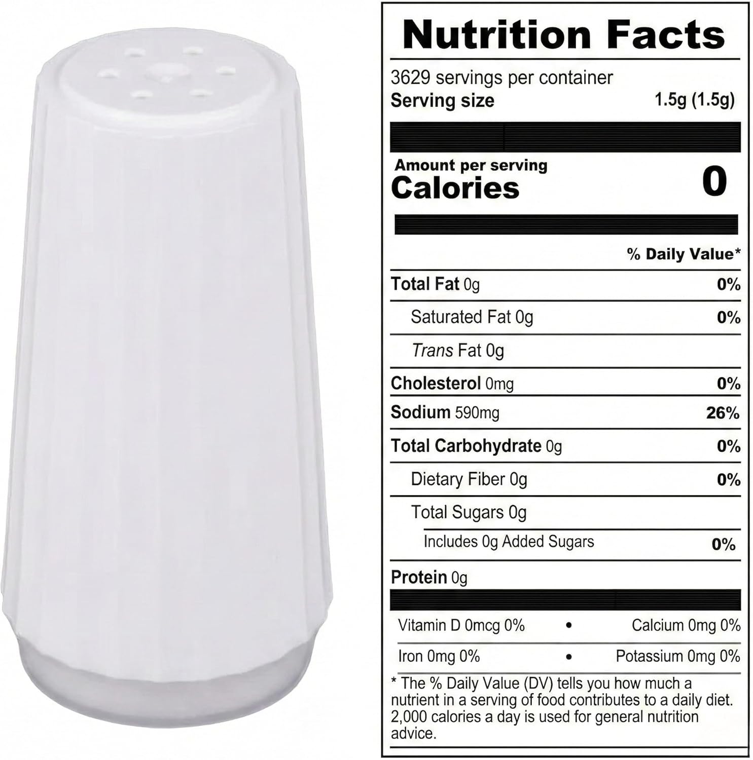Disposable Salt and Pepper Shakers - Salt & Pepper Shaker Sets, Salt Pepper Packets, Plastic Salt and Pepper Shakers, 4oz. Salt, 1.5oz. Pepper - 12-Pack