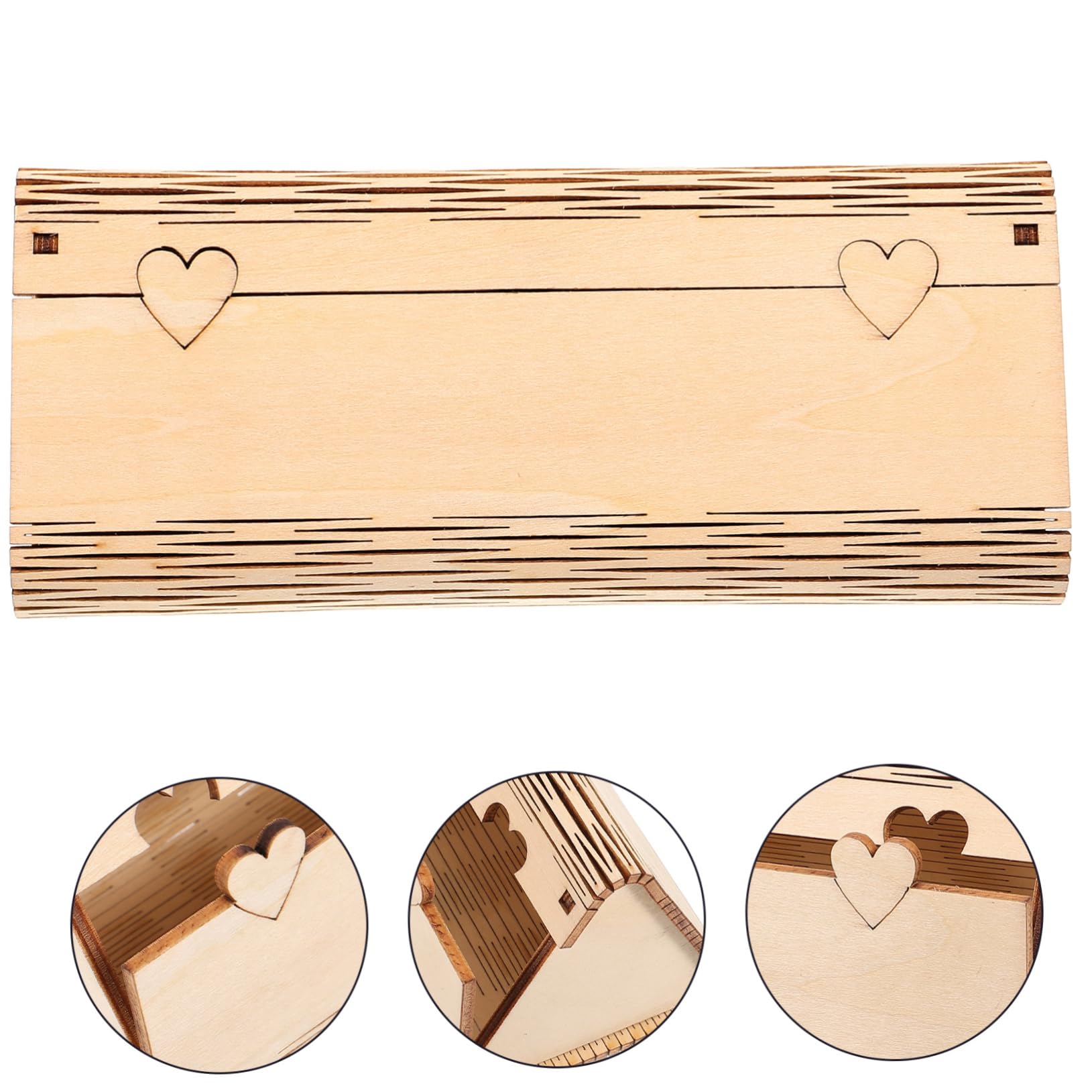 BESPORTBLE Scatola Di Occhiali in Legno Scatole Di Immagazzinaggio Superiore Sacca Da Sole Custodia Rigida Per Occhiali Astuccio Casa Di Occhiali Custodia Per Gli Occhiali Di Legno