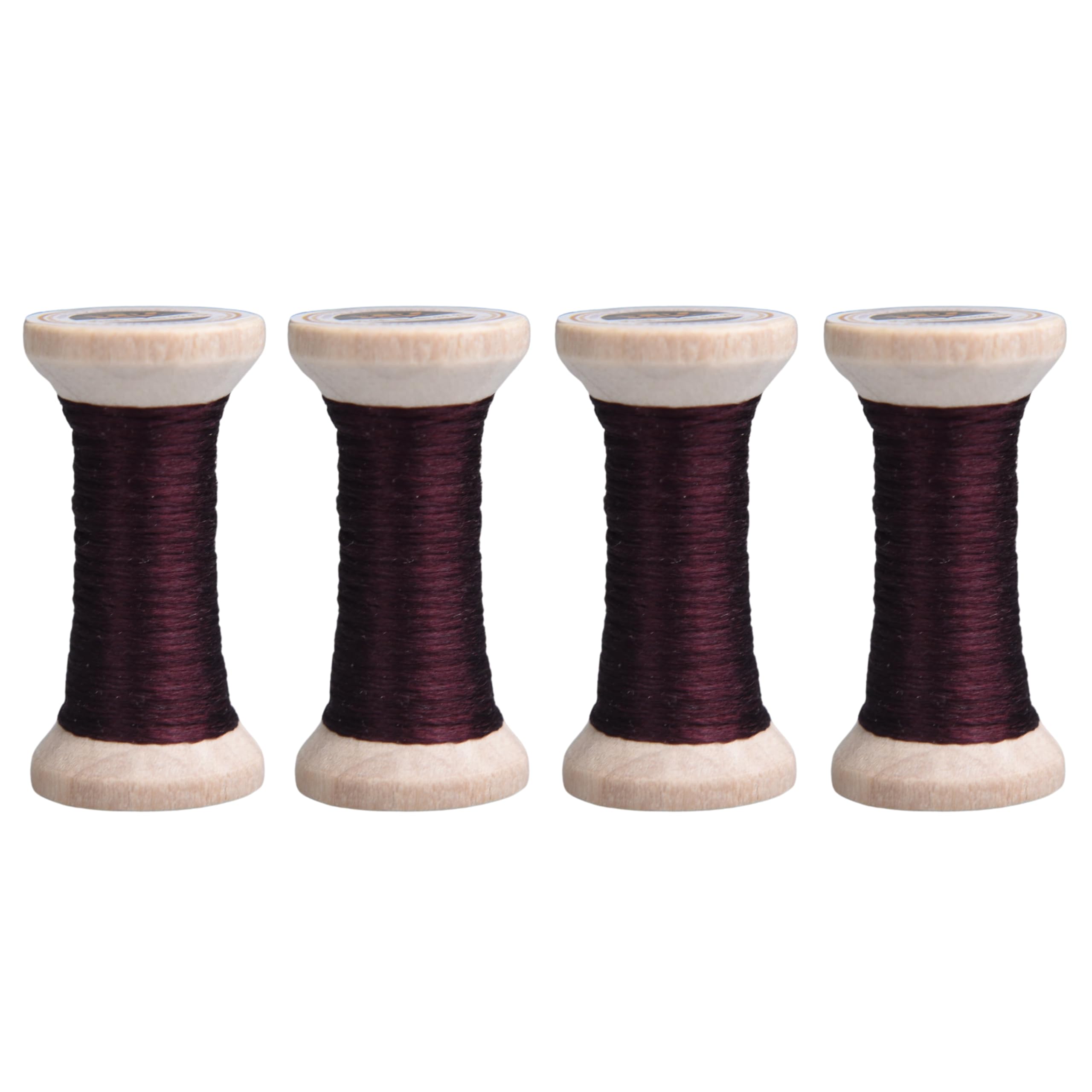 MINGGUXIUYI 100% Mulberry Hand Dyed Silk Embroidery Thread, Embroidery Floss, 4 Spools Each 24 Yards (03-13)