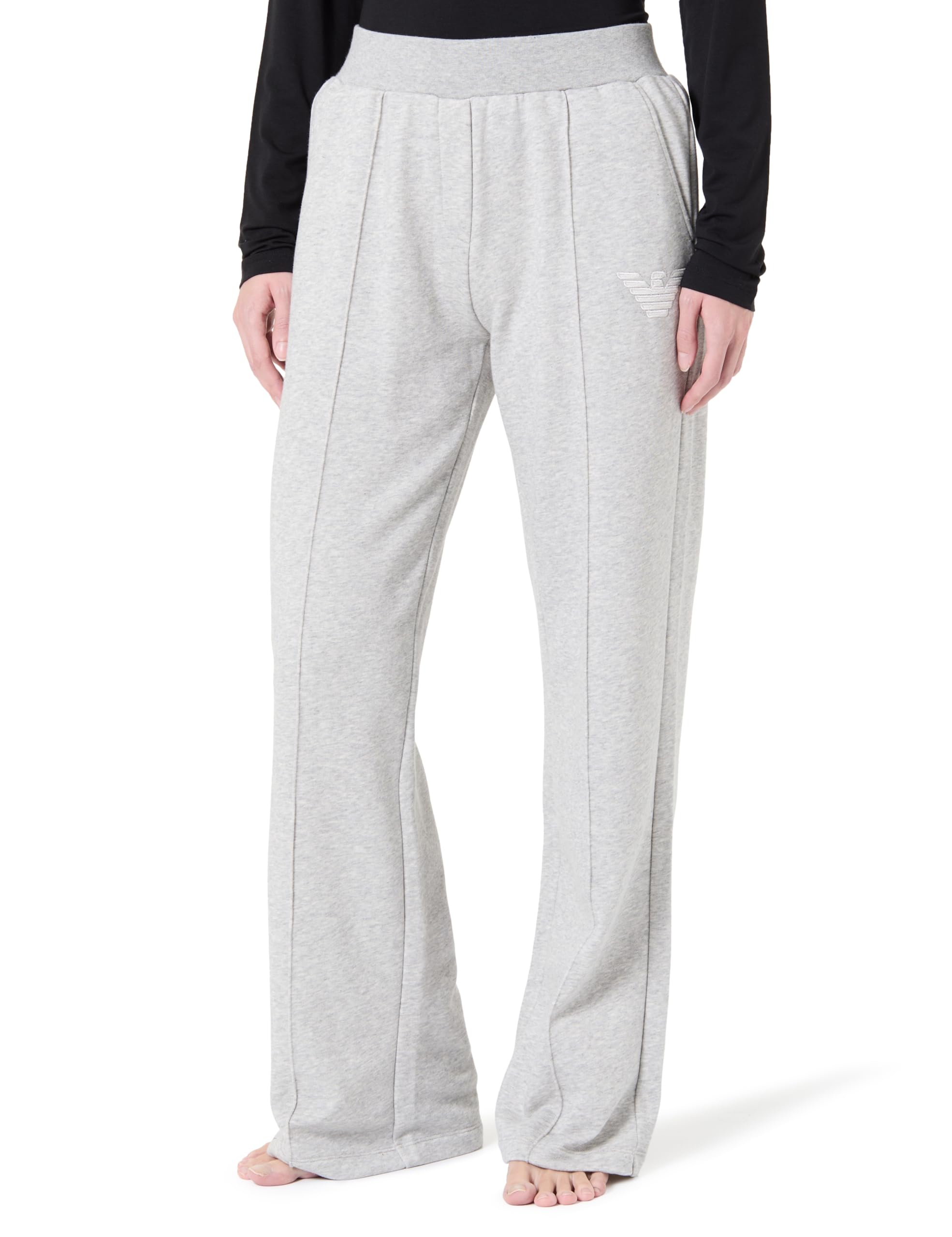 Emporio Armani Woman's Iconic Terry Loose FIT Pants Grey L