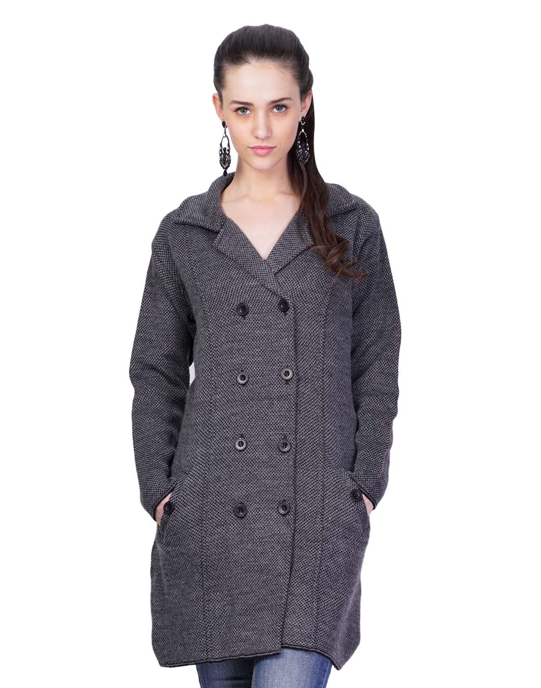 montrex Women's Woolen Long Coat-picture-42