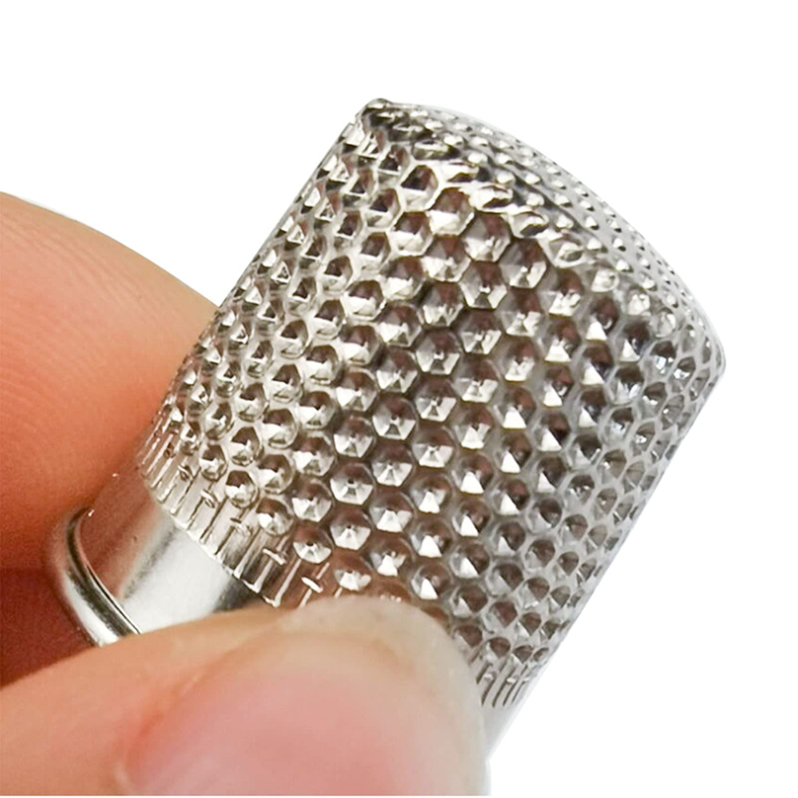 10 Näh Fingerhüte Metall - Verstellbarer Fingerschutz