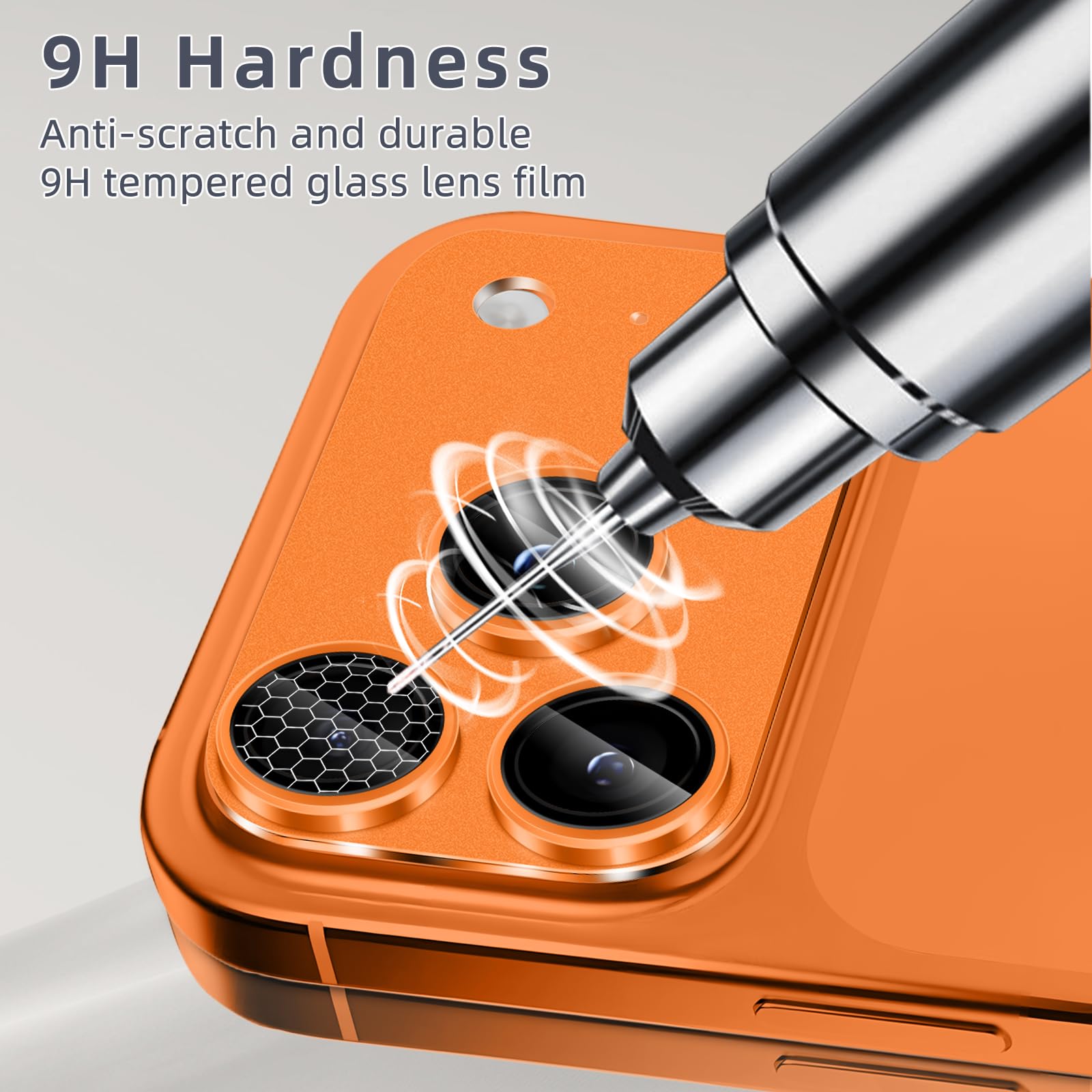 SumRioo Cameralensbeschermer Voor IPhone 17 Pro Max – 9H Gehard Glas, Aluminiumlegering, Ultra HD, Krasbestendig, Blauw, Incl. Reinigingsset