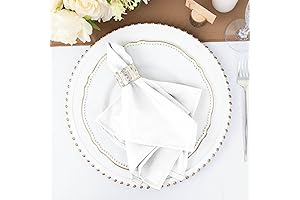 Efavormart White Cloth Napkins