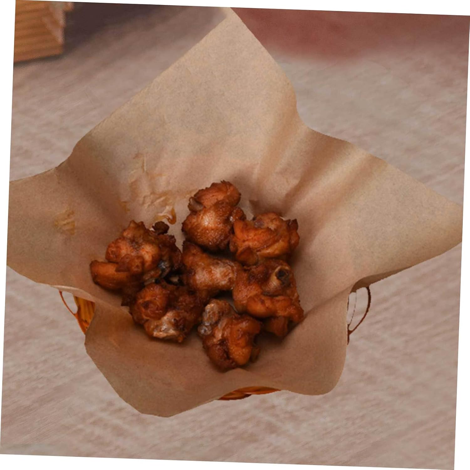 500 Sheets Greaseproof Paper Xmas for Serving Baskets and Tray