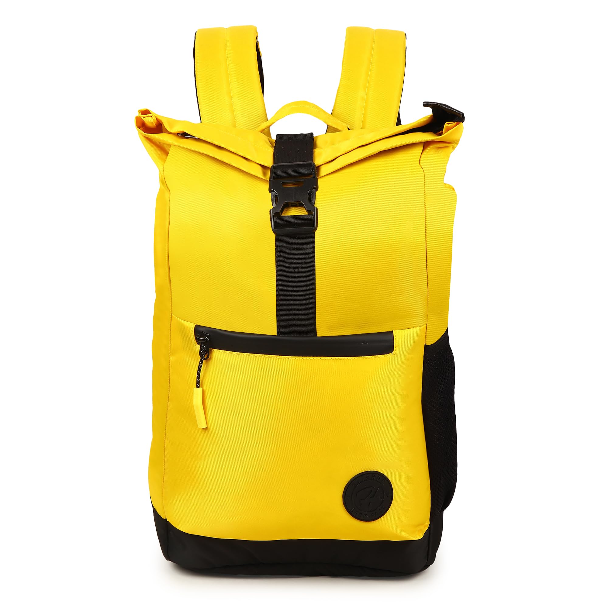 HOT SHOT Small 20 L Laptop Backpack HOTSHOT BAGS|EXPLORER PRO 1398|14 INCH |TROLLY SLEEVE|RAINPROOF ZIPPER|OFFICE|COLLEGE (Yellow)
