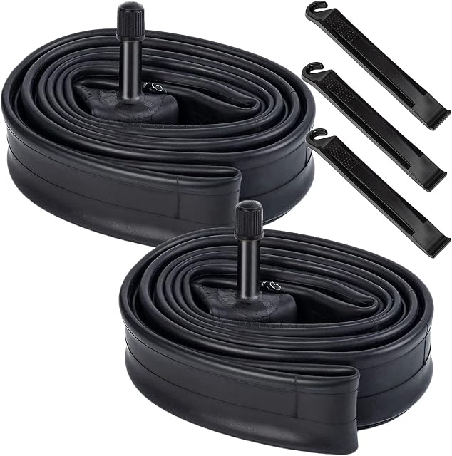 2-Pack Bike Inner Tubes 24x1.5/1.65/1.75 SV32MM Valve 24" Bicycle Tubes Compatible with 24x1.5 24x1.65 24x1.75 Bike Tyre Tubes