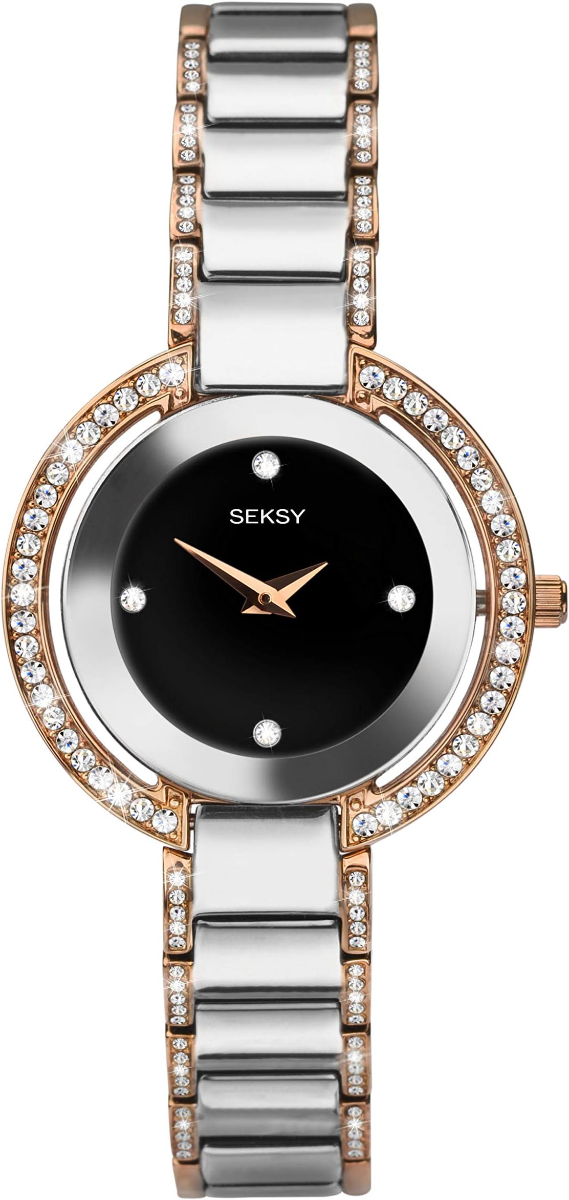 SekondaSeksy Watches Womens Analogue Classic Quartz Watch with Stainless Steel Strap 2574.37