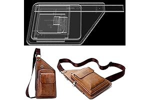 Laser-Cut Leather Templates, Clear Acrylic Templates for Bag Making, Leather Pattern for...