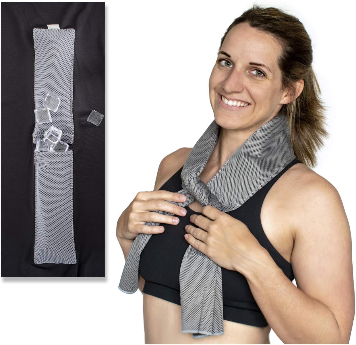 Bare Neckd Ice Cooling Towels for Athletes Sports Fitness