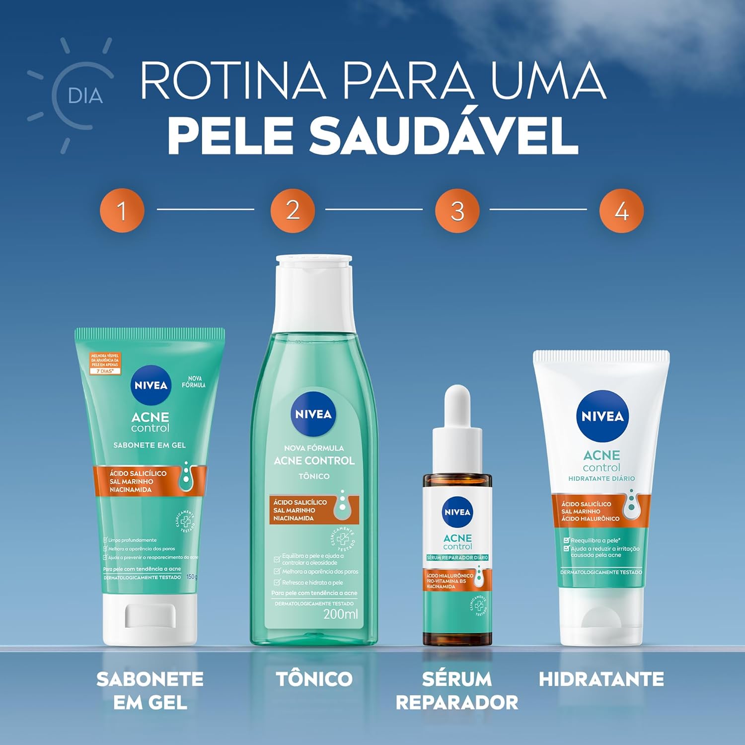 Avaliação Nivea Acne Control: Hidratante Facial Efeito Matte 8