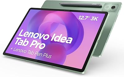 Lenovo Idea Tab Pro, Display 3K da 12.7 pollici 144Hz, Processore Mediatek Dimenity 8300, RAM 8GB, Memoria 256GB, WiFi 6, Tablet Android 14, Tab Pen inclusa - Seafoam Green