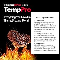 Vista 9 de ThermoPro TP829 - Termómetro inalámbrico de carne digital de 1000 pies para asar y ahumar, 4 sondas de carne, termómetro de parrilla para parrilla