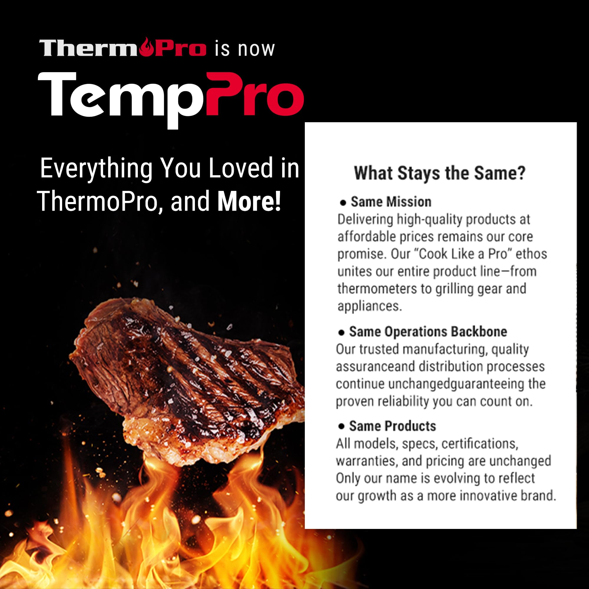 ThermoPro TP829 Termómetro inalámbrico LCD para carne para asar y ahumar, termómetro de parrilla de 1000 pies para parrilla exterior con 4 sondas de carne, termómetro de barbacoa para horno ahumador,
