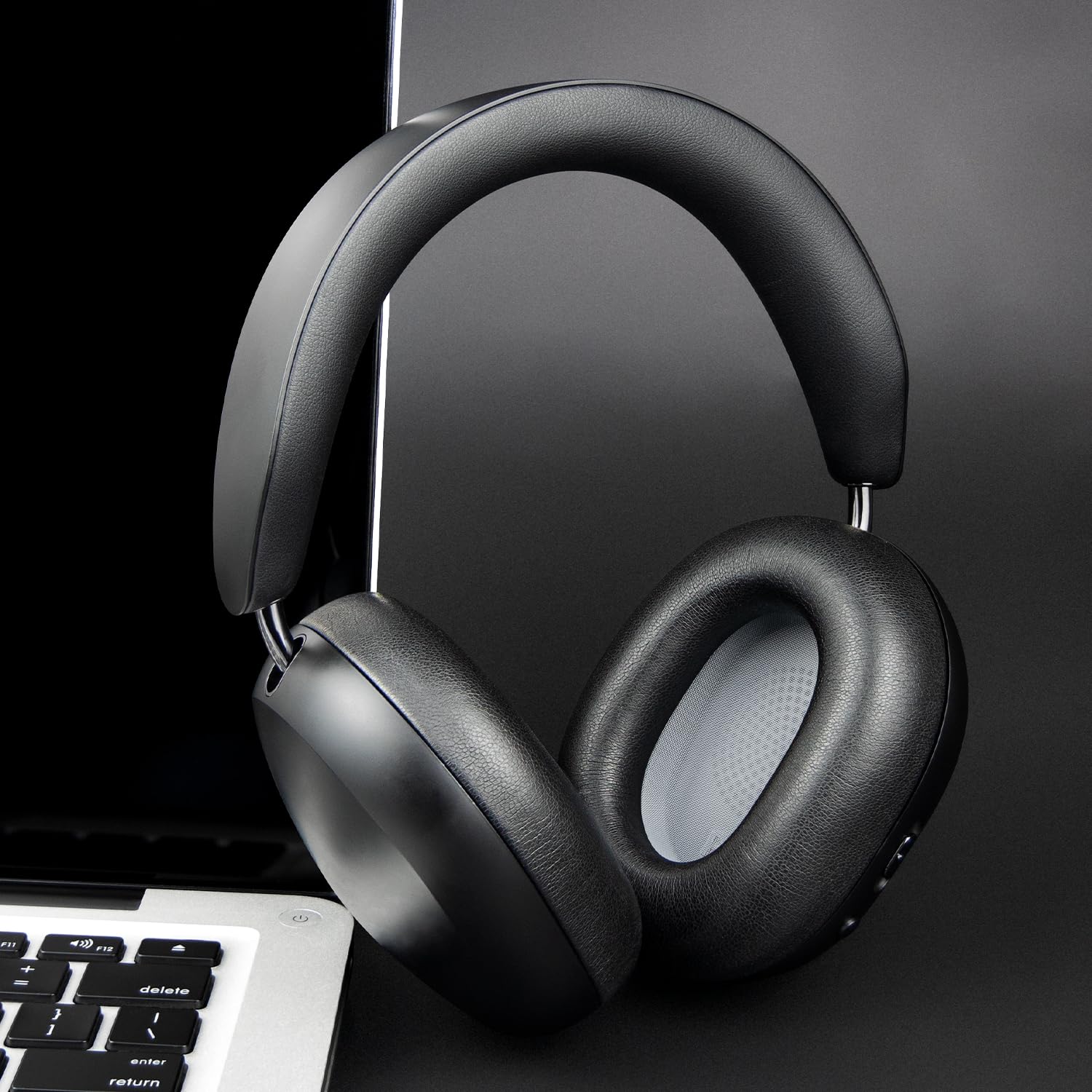 SOULWIT Ersatz Ohrpolster für Sonos Ace Wireless Over Ear Kopfhörer, Ersatzpolster Polster mit weichem Protein Leder, Hochdichter Schaumstoff