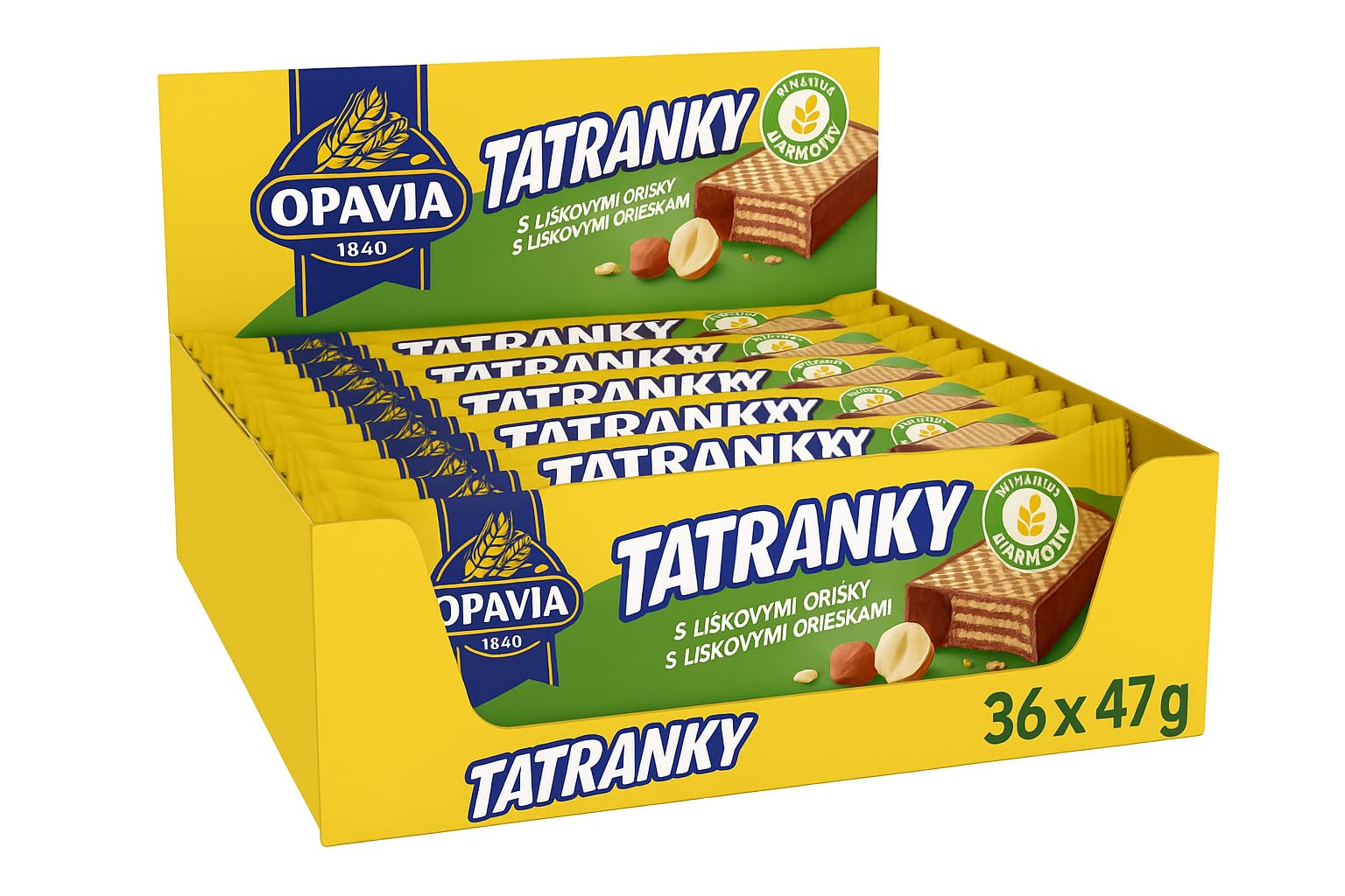 OPAVIA Tatranky - Galletas de avellana (36 x 47 g)