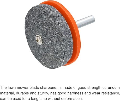 Miniatura 10 de uxcell Afilador de cuchillas para cortacésped, cortador de corindón universal, rueda de piedra para cortacésped, taladro eléctrico, taladro manual,