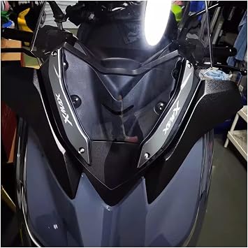 Compatible With XMAX300 XMAX250 XMAX 300 X MAX 250 Motorcycle Accessories Windscreen Windshield Deflector Guard Cover Parts 18-22(Blue)