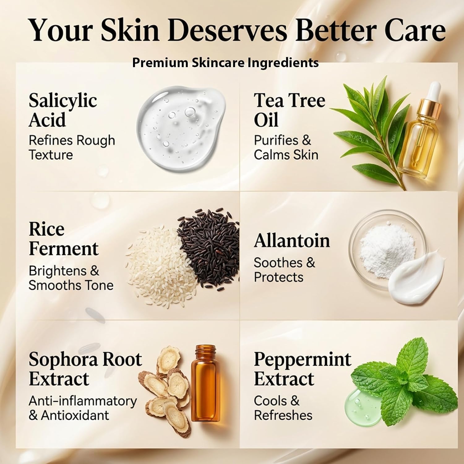 Callmynm Dual-Action Renewal Cream, 2PCS Natural Black & White Rice Soothing Repair Cream, Advanced Hydrating Serum for Visibly Refined Skin, Daily Nourishing Care for All Skin Types image 4